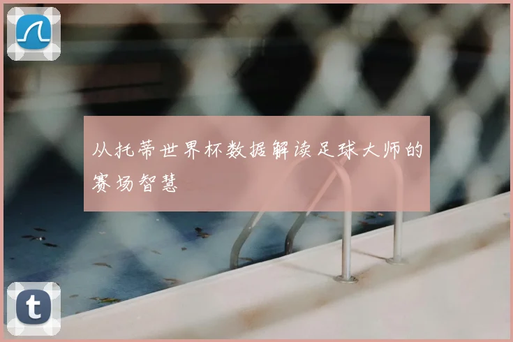 从托蒂世界杯数据解读足球大师的赛场智慧